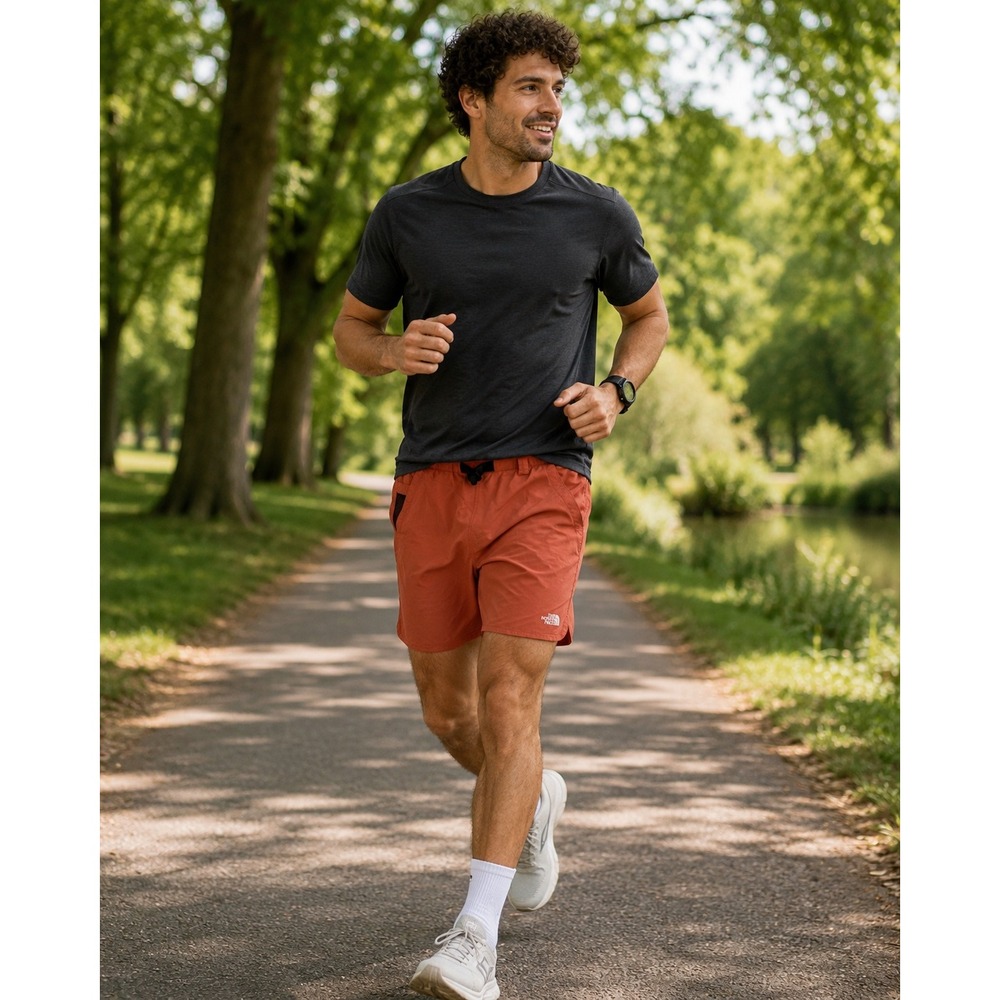 The North‎ Face Orange Athletic Shorts Mens Medium 36"